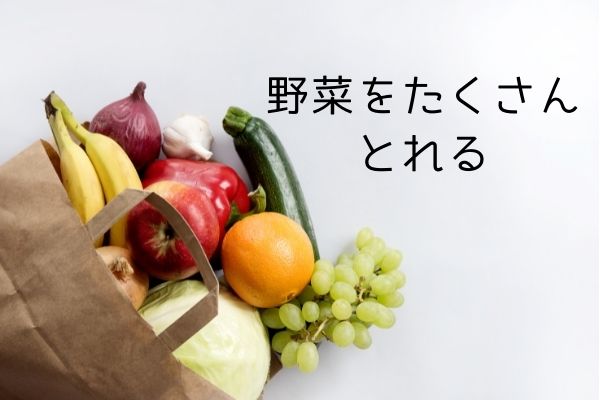 野菜をたくさんとれる